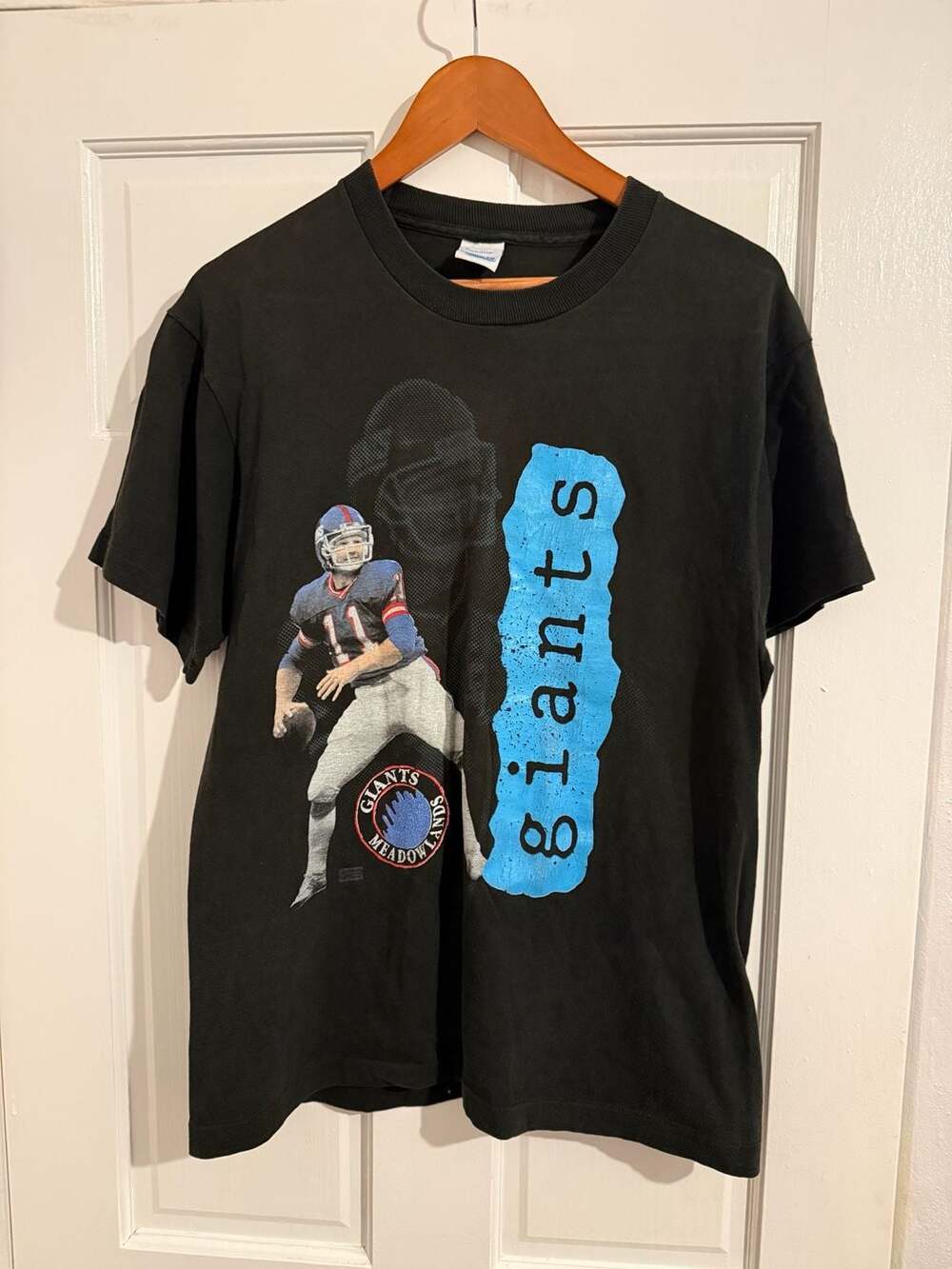 Vintage Salem Sportswear New York Giants Phil Simms T-Shirt Size L
